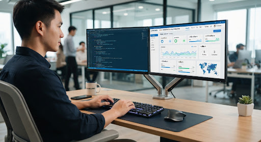 Modern enterprise software development workspace